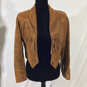 VTG Buckskin Suede Western Jacket XS